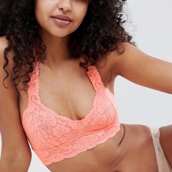 FREE PEOPLE Lace Racerback Bralette NWT - Picture 4 of 7